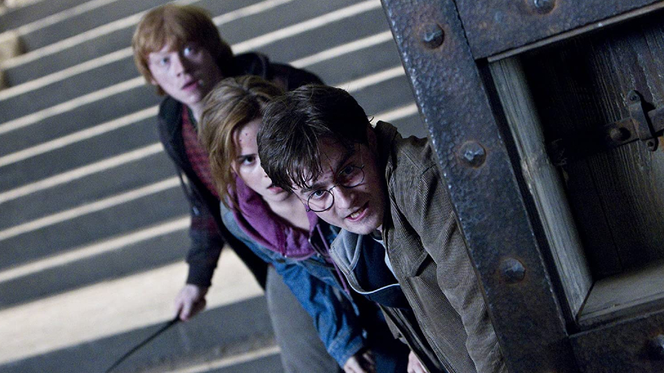 Ron (Rupert Grint), Hermine (Emma Watson) und Harry (Daniel Radcliffe)