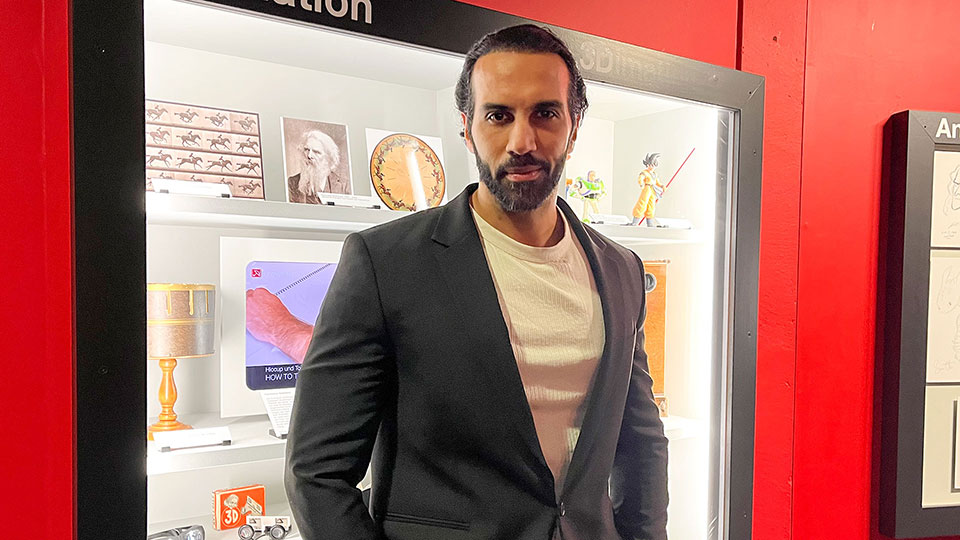 Februar 2024: Amer El-Erwadi (Huge Fighter in DUNE PART TWO) genoss die Ausstellung in der Innerschweiz