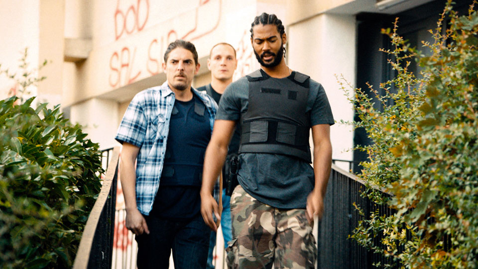 Stéphane (Damien Bonnard), Chris (Alexis Manenti) und Gwada (Djibril Zonga)