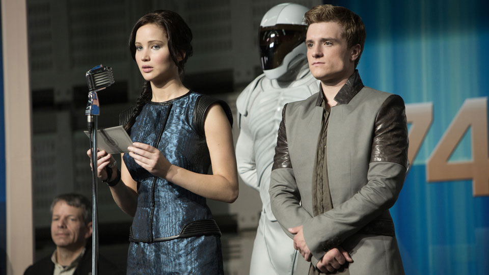 Katniss (Lawrence), Peeta (Hutcherson)