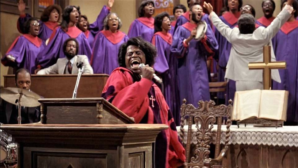 In der Kirche, bei Reverend Cleophus (James Brown), haben die Brüder die Erleuchtung: