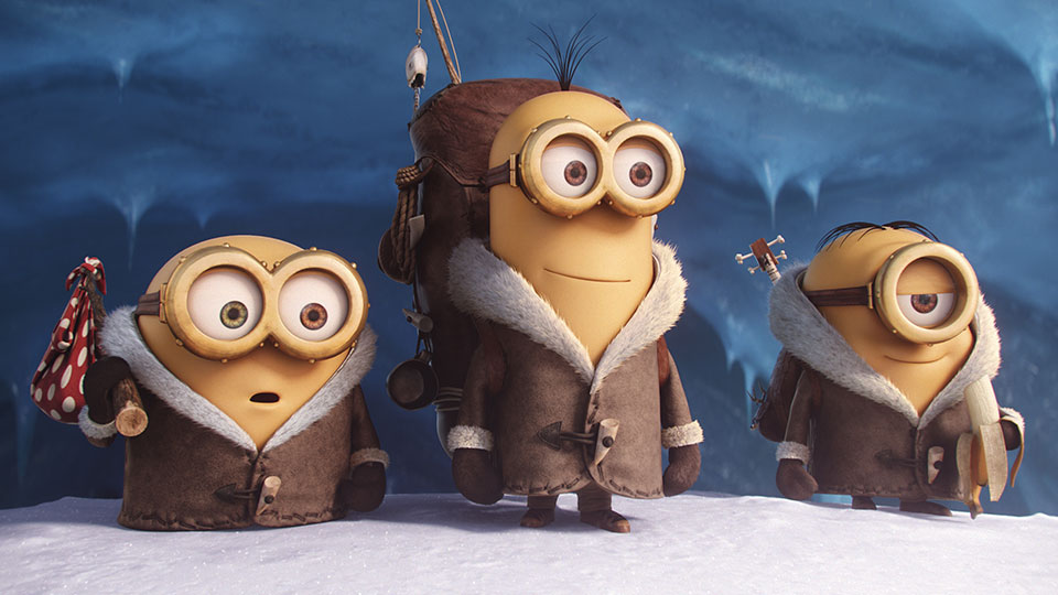 Im Animationsfilm MINIONS machen sich Kevin, Stuart und Bob auf, einen neuen boesen Meister zu finden, dem sie dienen koennen. Ihre Reise fuehrt sie um die halbe Welt. 